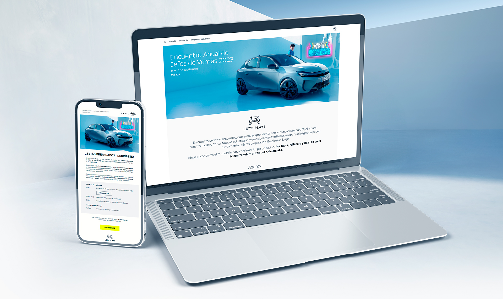 Lanzamiento Nuevo Opel Corsa - Mockup Evento Málaga