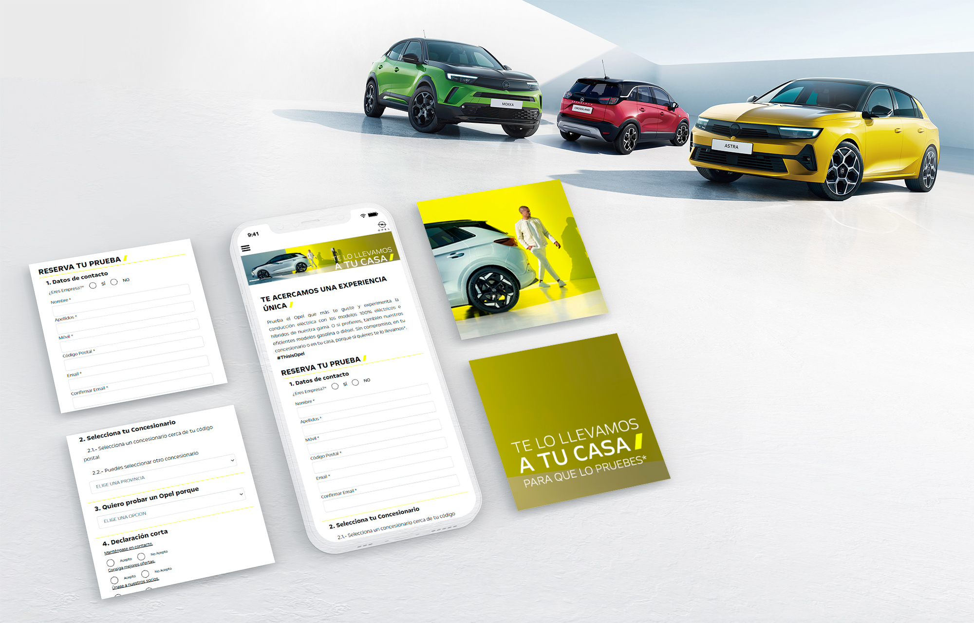 Prueba Opel - Screens Mockup