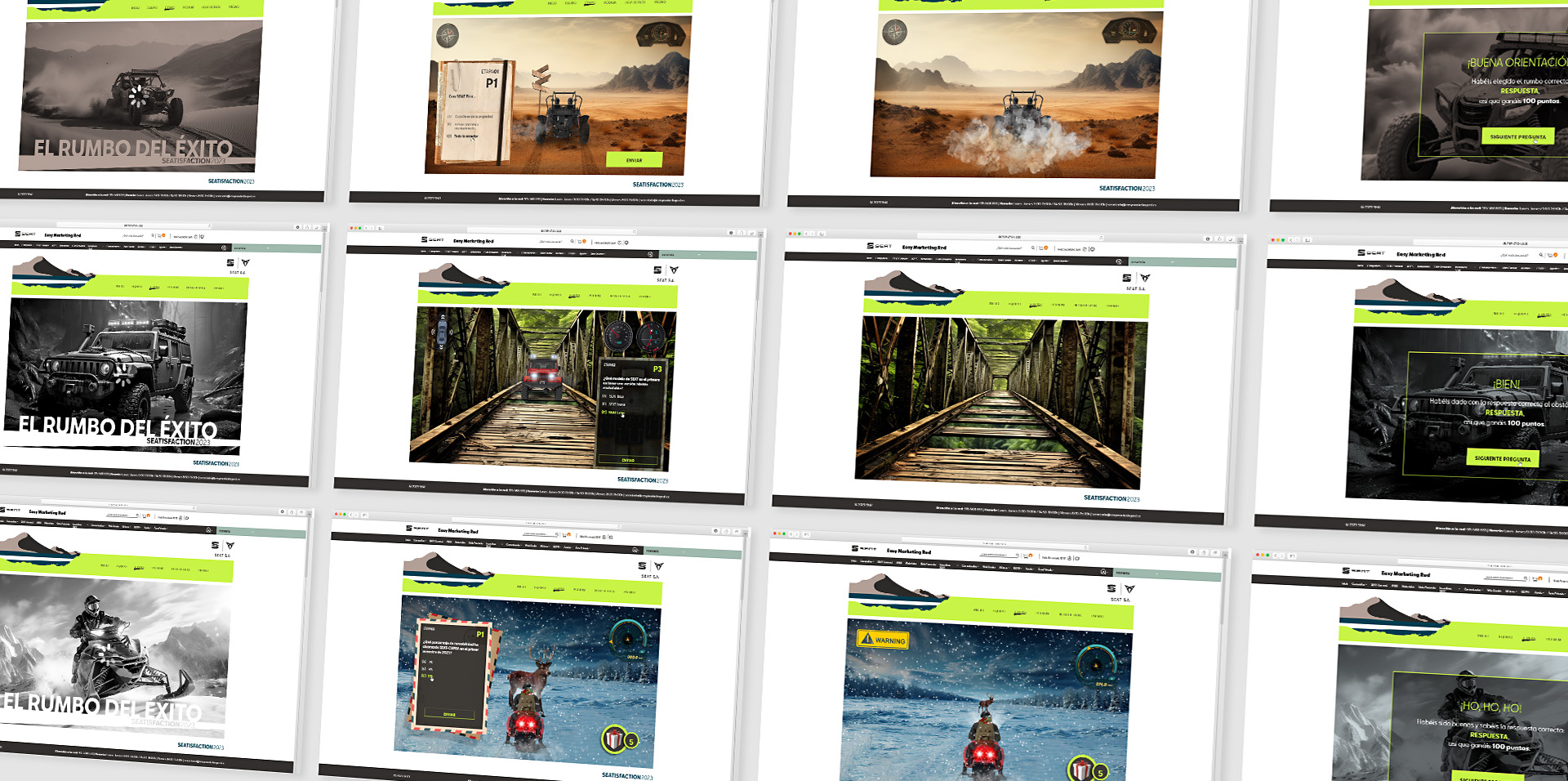 SEATisfaction - Screens Mockup