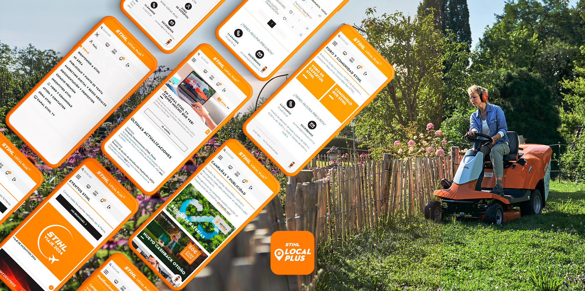 STIHL Local Plus - Screens Mockup